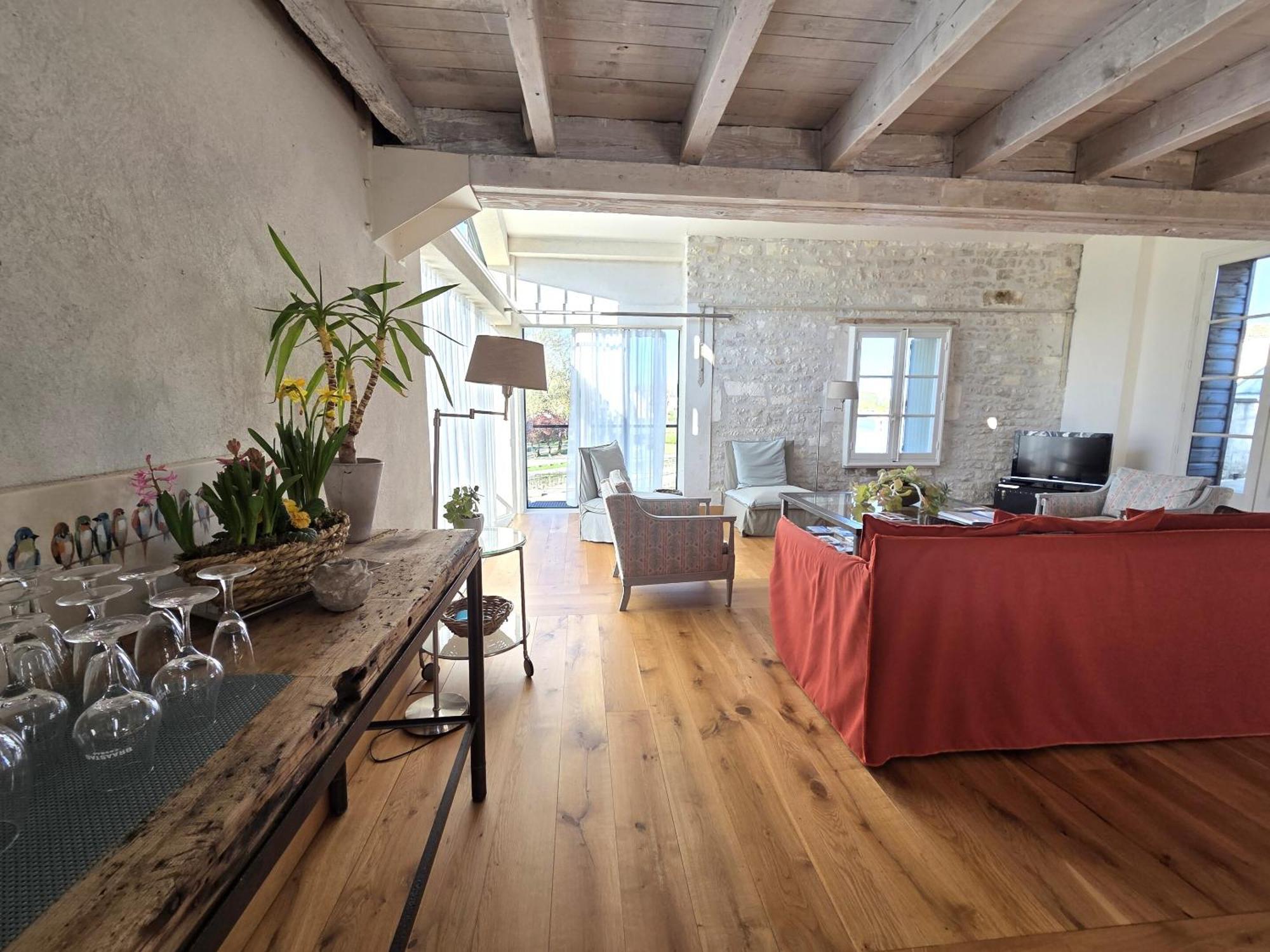 Apartament Quai 3 Loft Moderne Et Lumineux Les Pieds Dans L'Eau Jarnac Pokój zdjęcie
